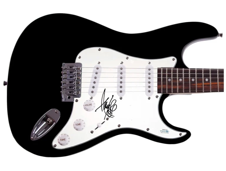 Evanescence Amy Lee Signed Autographed Guitar ACOA JSA