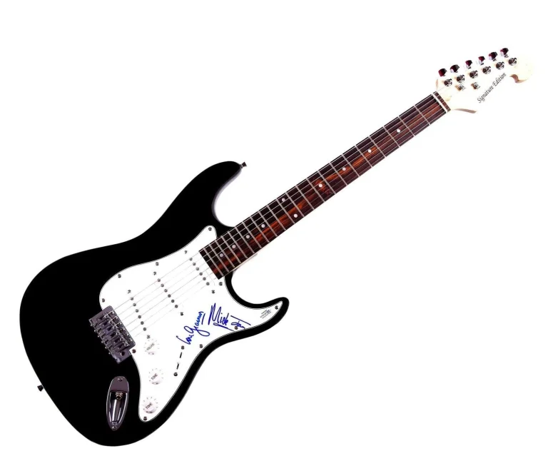 Foreigner Signed X2 Autographed Guitar Mick Jones Lou Gramm ACOA