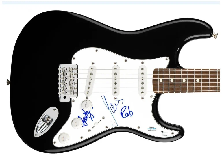 Glasvegas Signed Autographed Guitar ACOA