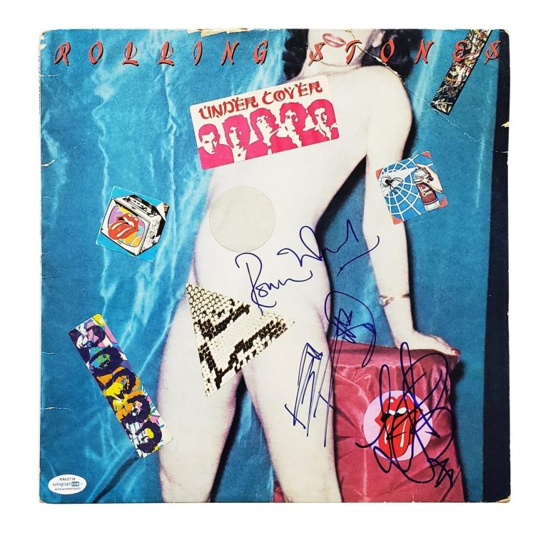 Rolling Stones Signed X3 Autographed Record Album LP ACOA