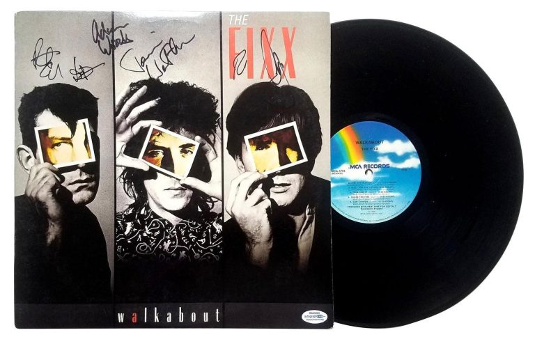 The Fixx Signed X5 Autographed Walkabout Album LP ACOA