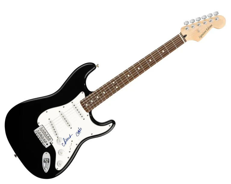 Cheech & Chong Signed Autographed Guitar