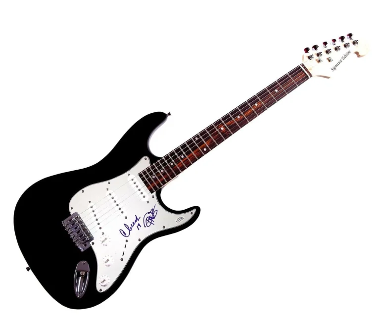 Cheech & Chong Autographed X2 Guitar Cheech Marin Tommmy Chong ACOA