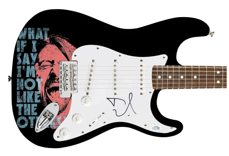 Dave Grohl Signed Autographed Custom Photo Graphics Guitar ACOA ACOA