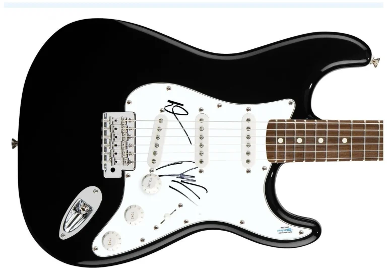 El DeBarge Signed Autographed Guitar ACOA