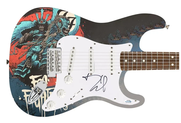 Foo Fighters Dave Grohl Signed Autographed Custom Photo Graphics Guitar ACOA