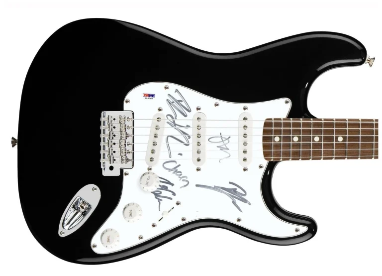 Job For A Cowboy Signed Autographed Guitar PSA