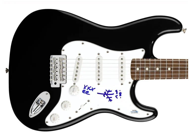 MV & EE Signed Autographed Guitar Matt Valentine Erika Elder ACOA