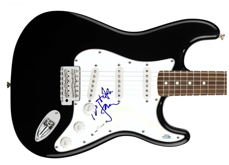 New York Dolls David Johansen Signed Autographed Guitar ACOA