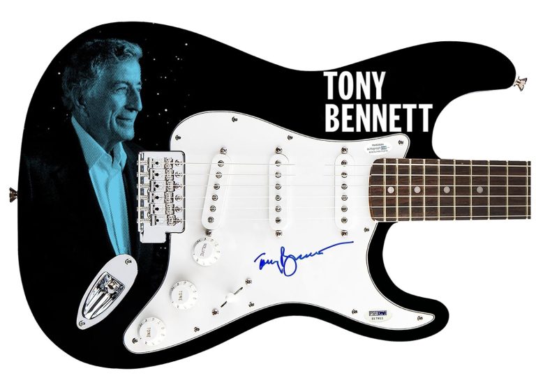 Tony Bennett Signed Autographed Guitar ACOA