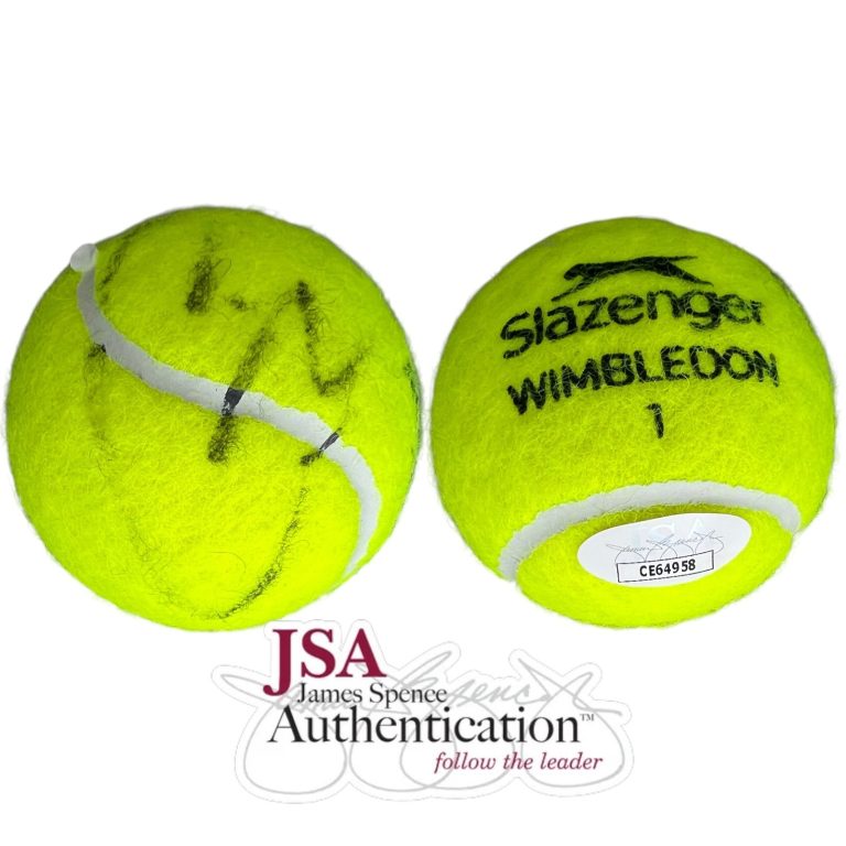 CARLOS ALCARAZ SIGNED AUTOGRAPHED SLAZENGER WIMBLEDON TENNIS BALL JSA