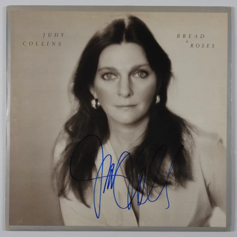 Judy Collins JSA Signed Autograph Album Record Vinyl Bread & Roses