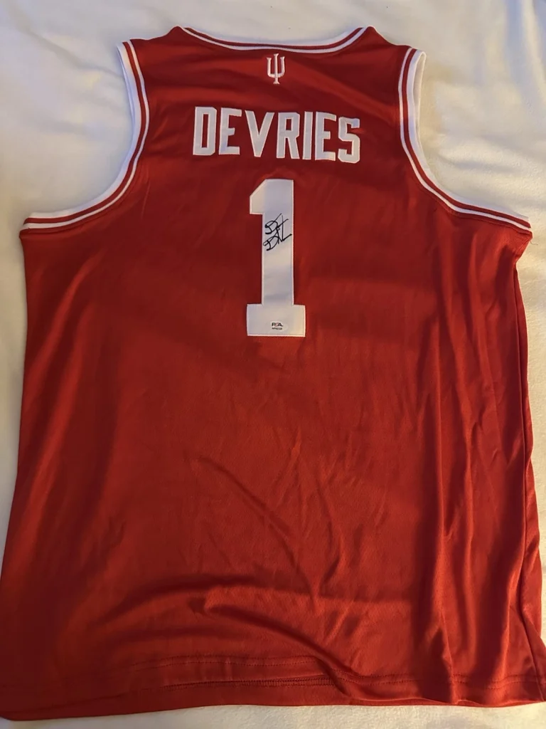 Darian Devries SIGNED Indiana Hoosiers Stitched Jersey PSA Authenticated XL