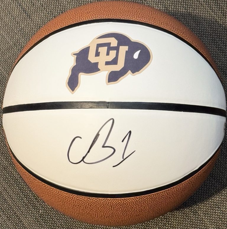 Chauncey Billups Signed Autographed Colorado Buffaloes Logo Basketball PSA/DNA