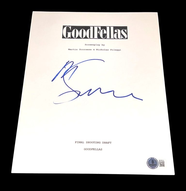 MARTIN SCORSESE SIGNED AUTOGRAPH MOVIE SCRIPT GOODFELLAS BECKETT BAS COA AUTO