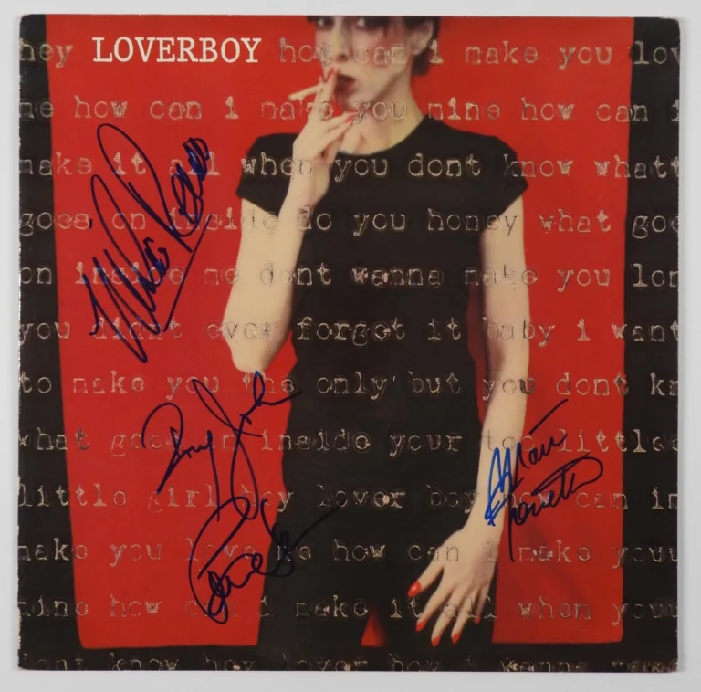 Loverboy JSA Signed Autograph Album Record Vinyl Mike Reno +