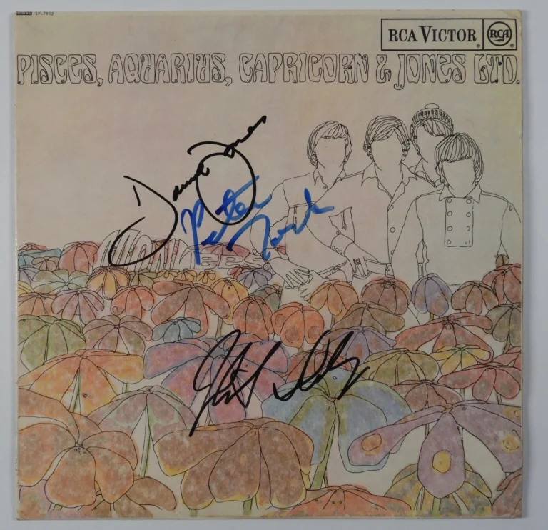 The Monkees JSA Signed Autograph Album Record Vinyl Davy, Mickey, Peter