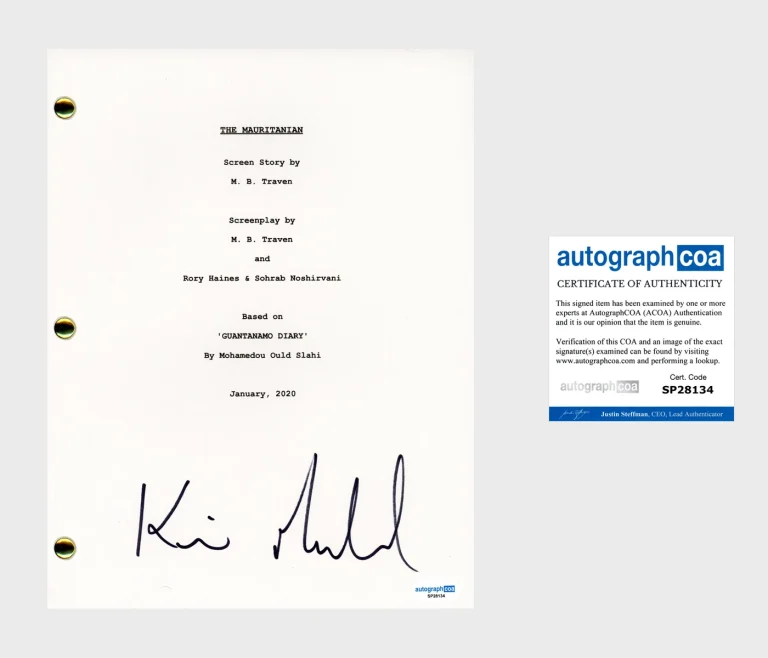 Kevin Macdonald ‘The Mauritanian’ Movie Director Signed Full Script ACOA