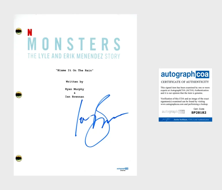 Ian Brennan ‘Monsters: The Lyle And Erik Menendez Story' Signed Full Script ACOA
