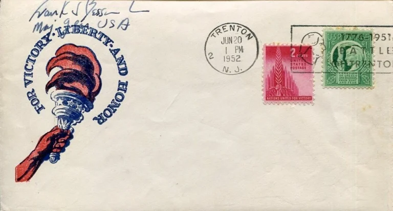 General Frank S. Besson Jr WWII War 1st Army Materiel Command Signed Autograph