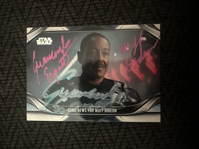 Giancarlo Esposito Signed Trading Card Moff Gideon Star Wars