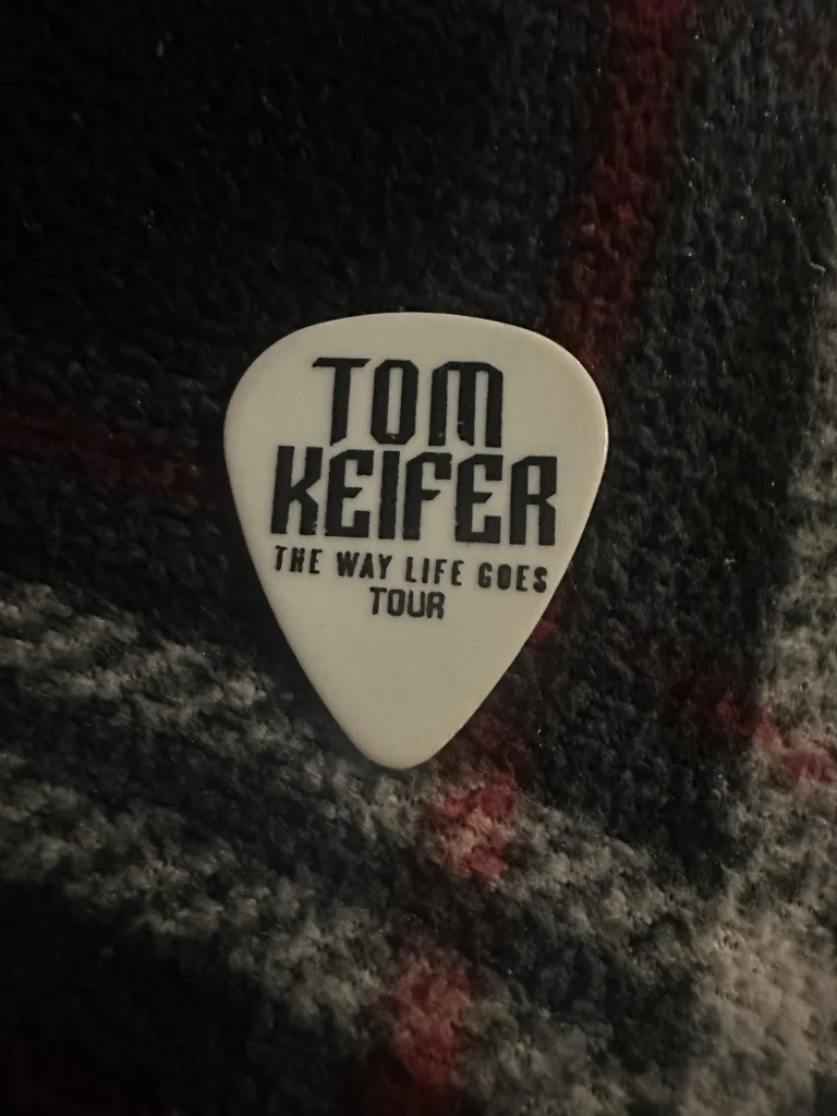 Singer Tom Keifer Signed Guitar Pick The Way Life Goes Tour Cinderella