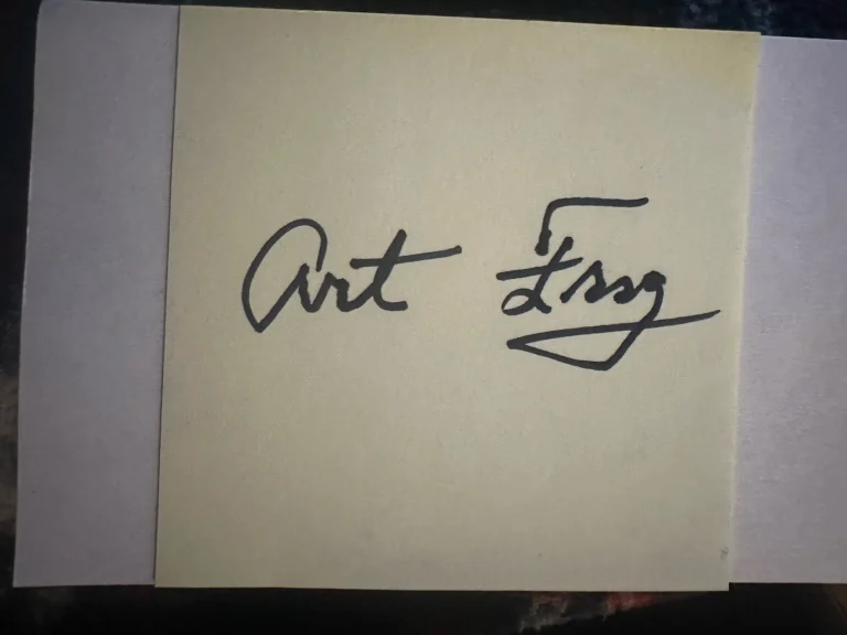 Art Arthur Fry Signed Post It Note Inventor
