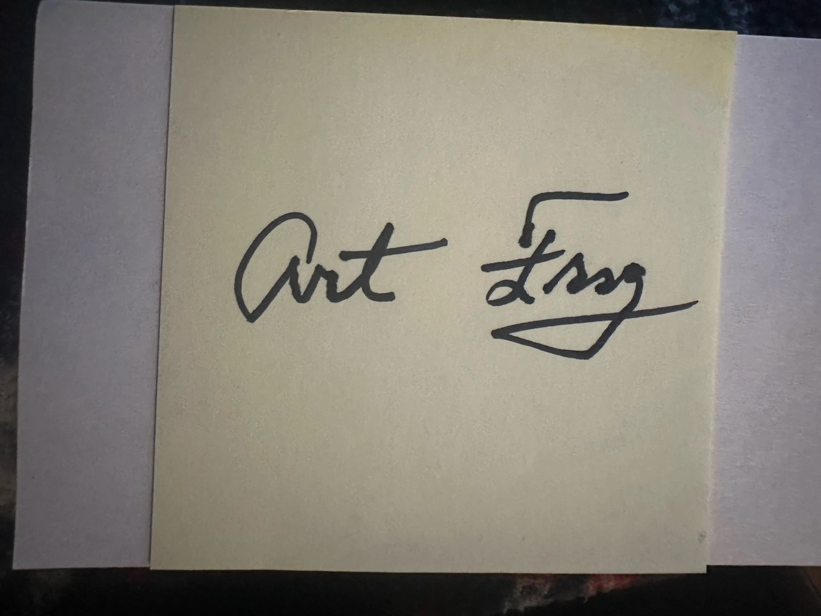 Art Arthur Fry Signed Post It Note Inventor | Autographia
