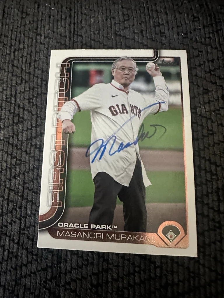 Masanori Murakami Signed Trading Card Autographed First Pitch Giants