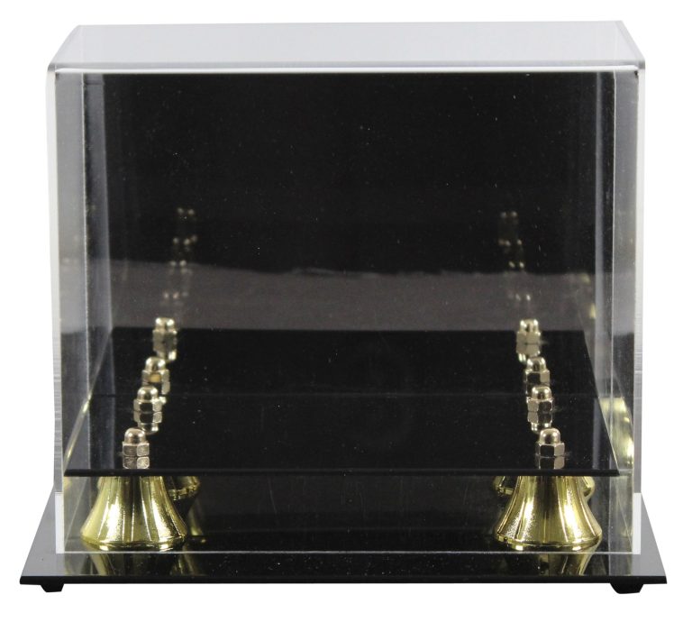 Deluxe Acrylic Football Mini Helmet Mirrored Back Display Case