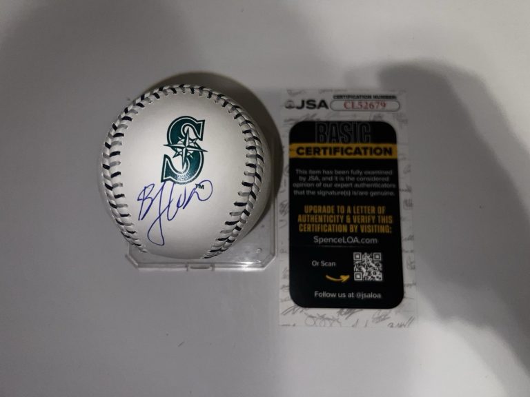 Bryan Woo Signed Official Seattle Mariners Team Stitched Baseball JSA Auth