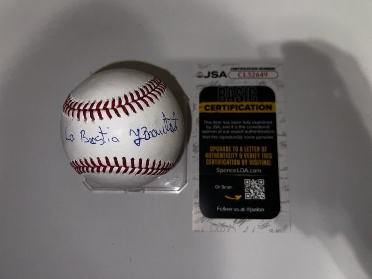 Yorger Bautista Signed Official Major League Baseball Seattle Mariners JSA #2
