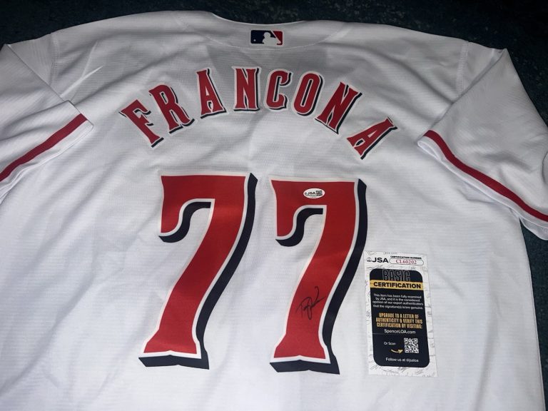 Terry Francona Signed Cincinnati Reds Jersey All Star Manager JSA Auth
