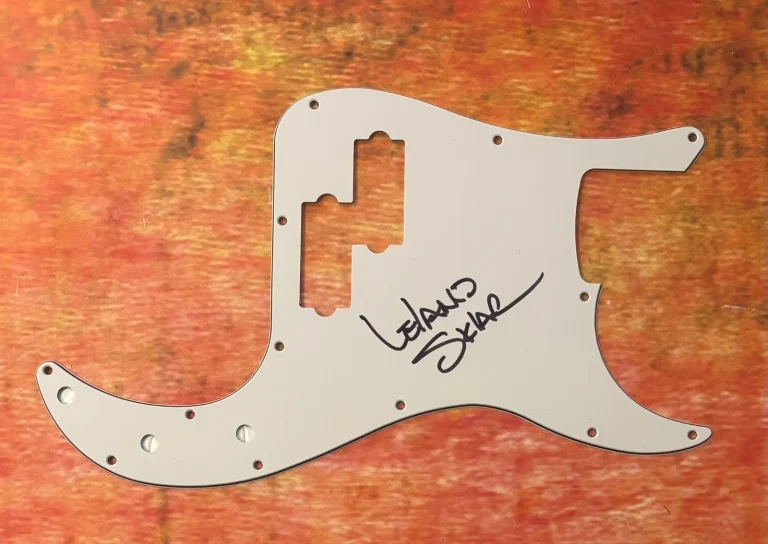 GFA The Section Bassist  * LELAND SKLAR *  Signed Bass Electric Pickguard COA