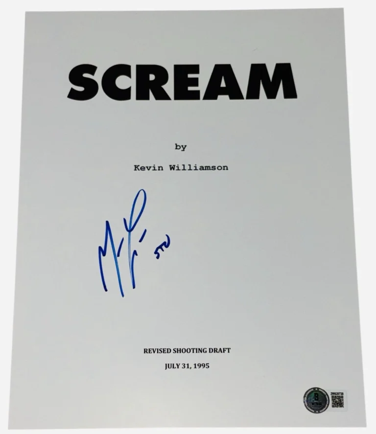 Matthew Lillard Signed Autograph Scream Full Movie Script Screenplay Beckett BAS