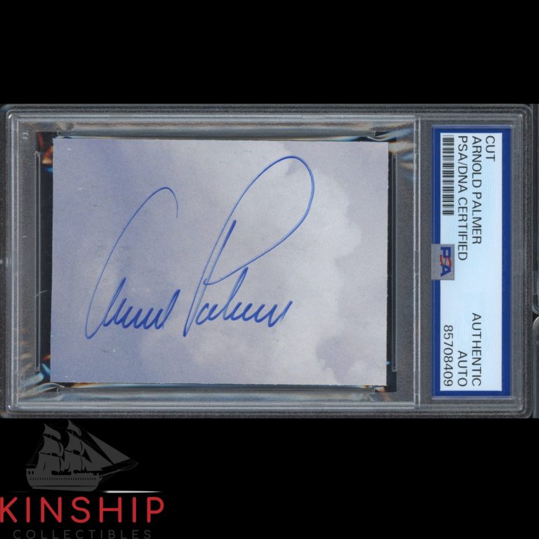Arnold Palmer signed Cut PSA DNA Slabbed Masters Golf Auto C5618
