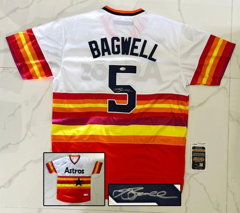 Jeff Bagwell Signed Jersey Houston Astros JSA COA