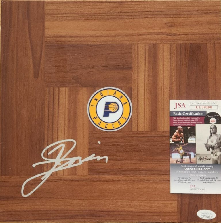 Ivica Zubac Signed Floorboard w/ JSA COA #UU39200 Indiana Pacers
