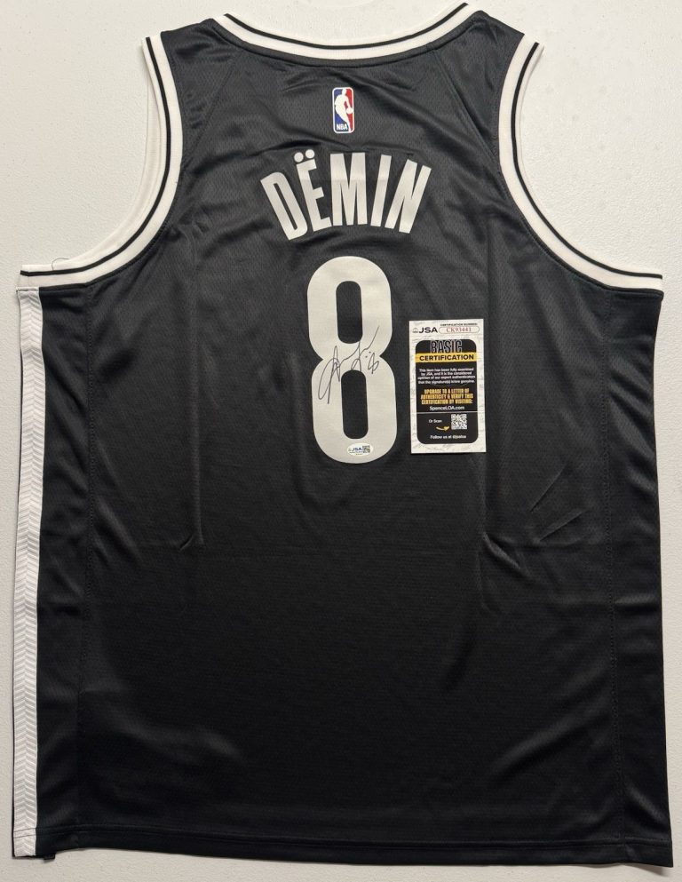 Egor Demin Signed Autographed Brooklyn Nets Jersey JSA COA