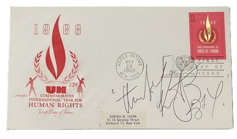 Charlie Watts Signed 1968 First Day Cover FDC Rolling Stones JSA COA