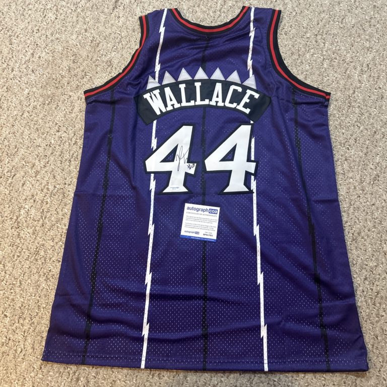 TORONTO RAPTORS- JOHN WALLACE SIGNED AUTOGRAPH JERSEY ACOA NBA SYRACUSE