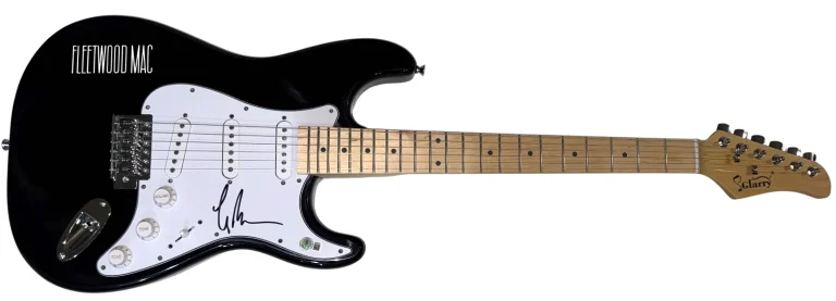 Lindsey Buckingham FLEETWOOD MAC Signed Autograph Electric Guitar Beckett COA