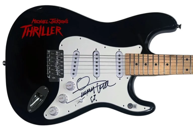 Quincy Jones Signed Autograph Electric Guitar Michael Jackson Thriller BAS COA