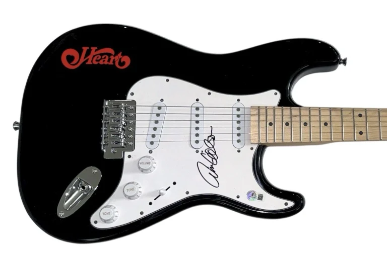 Ann Wilson HEART Signed Autograph Electric Guitar Heart Band Singer Beckett COA