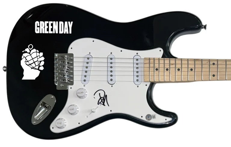 Signed Green Day Autographed Memorabilia, Guitar & Posters For