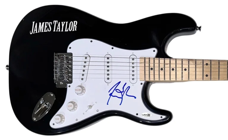James Taylor Signed Autograph Electric Guitar Sweet Baby James Singer JSA COA