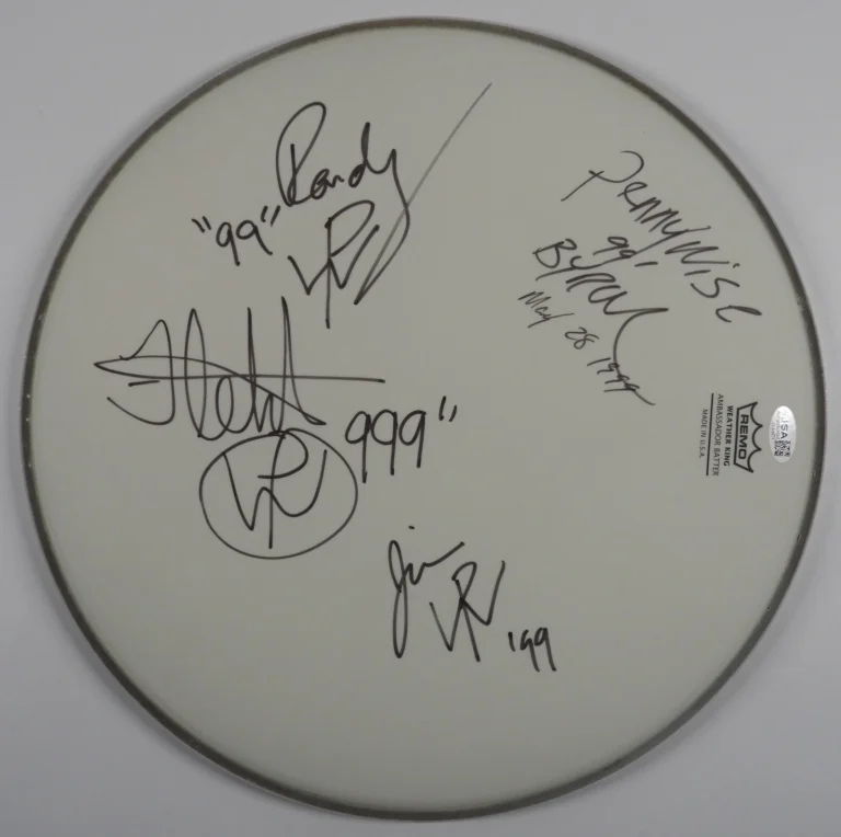 Pennywise Band JSA Autograph Signed Drum Head 14