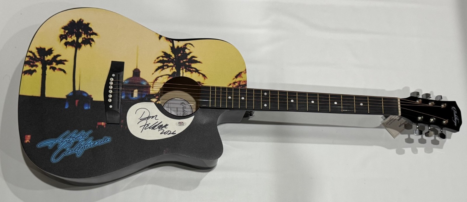 DON FELDER SIGNED CUSTOM HOTEL CALIFORNIA ACOUSTIC GUITAR THE EAGLES ...