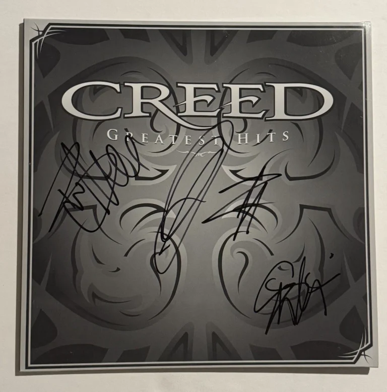 CREED FULL BAND SIGNED LP VINYL RECORD ALBUM AUTOGRAPHED SCOTT STAPP RARE COA