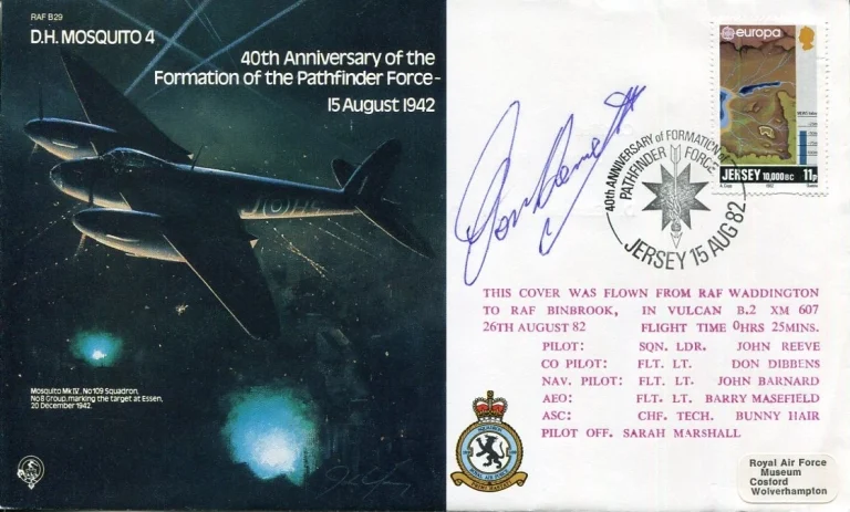 Air Vice Marshal Don Bennett RAF WWII War Pathfinder Force Signed Autograph